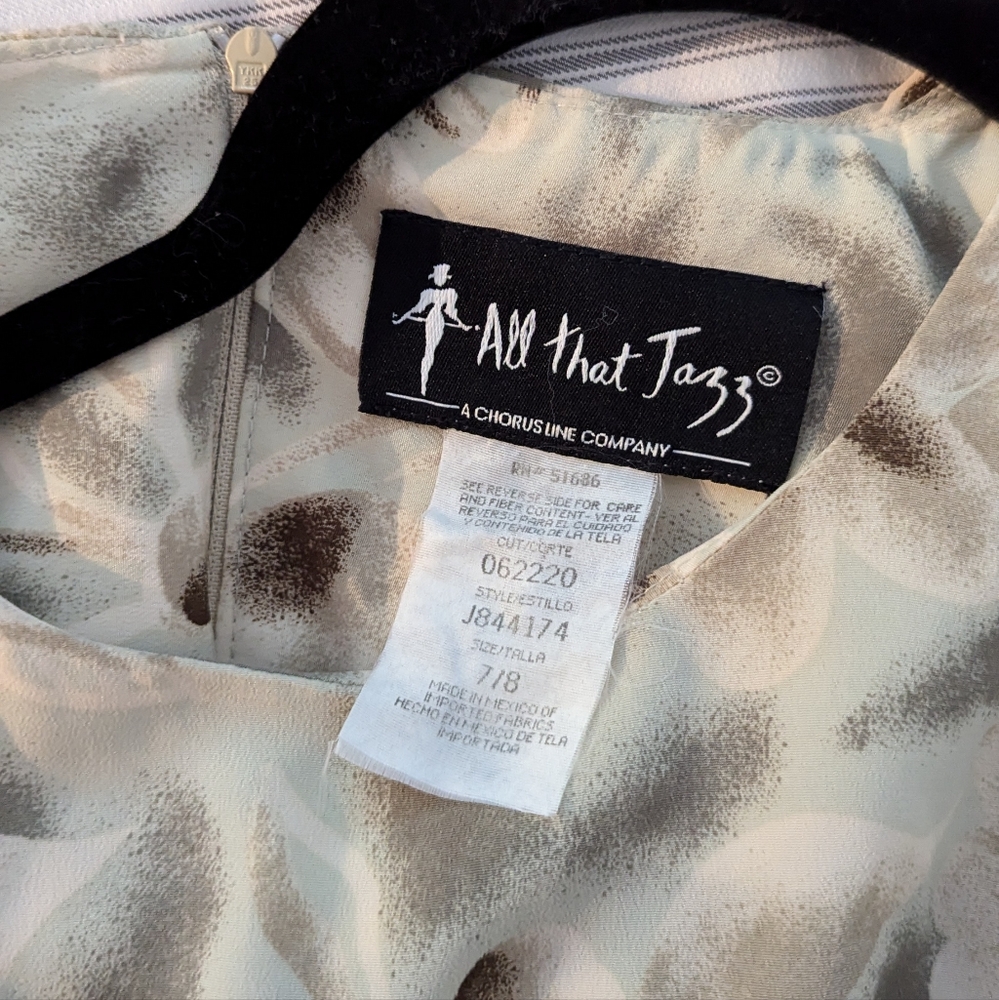 Vintage 90s Babydoll Mini Dress | All That Jazz | Moss Sage Pistachio - Picture 3 of 3